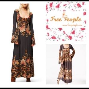 🆕 FREE PEOPLE MIDNIGHT GARDEN MAXI DRESS